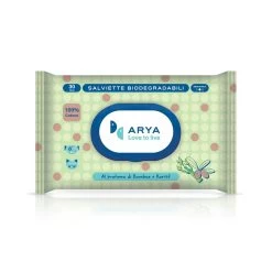 Arya Salviette Al Bamboo E Karité Biodegradabili Per Cane E Gatto 30x20 Cm Conf. Da 30 Pz