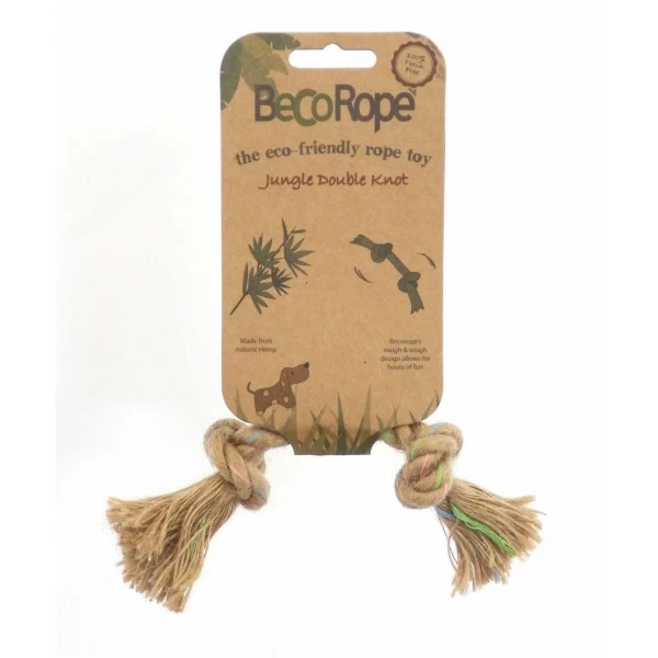 BECOROPE Gioco Per Cane Corda Naturale Due Nodi, Small 15 Cm 3 BECOROPE Gioco Per Cane Corda Naturale Due Nodi, Small 15 Cm
