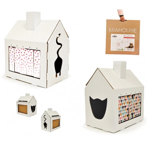 CAMON Miahouse Casa Gioco E Tiragraffi Per Gatto 3 CAMON Miahouse Casa Gioco E Tiragraffi Per Gatto