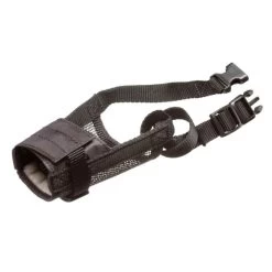 CAMON Museruola Regolabile In Tessuto NERO Per Cane Tg.XXL