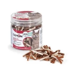 Camon Sfilaccetti Sandwich Merluzzo Pollo Fegato Snack Per Gatto Da 60 G