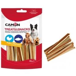 CAMON - Treats Snacks Per CANE Con Pollo E Merluzzo Da 80 Gr