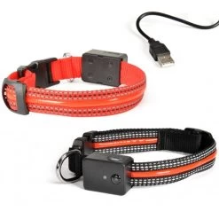 CAMON VISION - COLLARE LUMINOSO E LAMPEGGIANTE PER CANI Tg.M 20x300/400mm