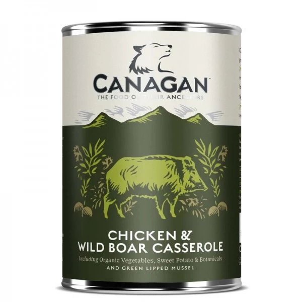 CANAGAN Chicken & Wild Boar Casserole CIBO UMIDO PER CANE Con Pollo E Cinghiale Da 400 Gr 3 CANAGAN Chicken & Wild Boar Casserole CIBO UMIDO PER CANE Con Pollo E Cinghiale Da 400 Gr