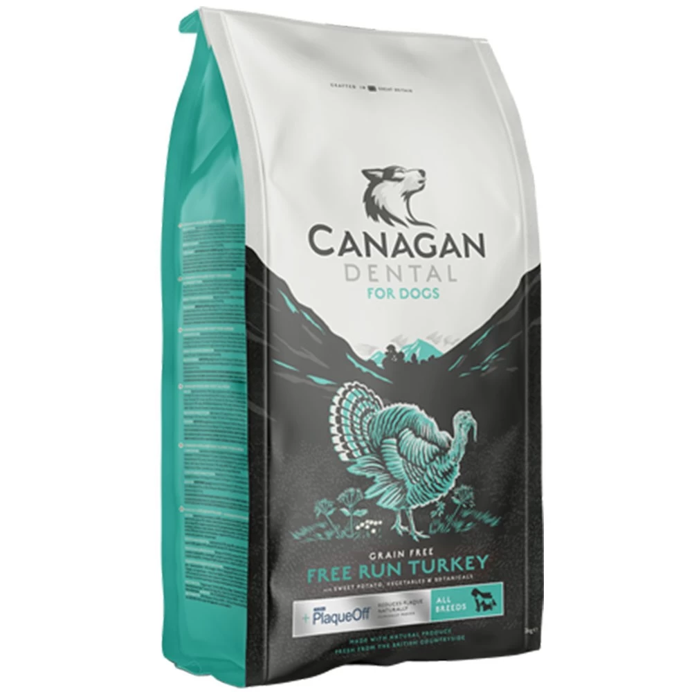 Canagan Free Run Turkey Dental Regular 12 Kg Cibo Secco Per Cane Con Tacchino Anti Placca 3 Canagan Free Run Turkey Dental Regular 12 Kg Cibo Secco Per Cane Con Tacchino Anti Placca