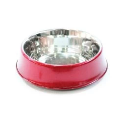 CANI AMICI Ciotola In Acciaio INOX Con Antiscivolo Per Cane E Gatto Ø 22cm 1,9lt