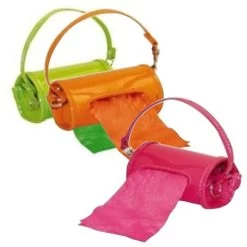 CANIAMICI Dispenser Minibag FLUO Per Sacchetti Igienici + Rotolo Omaggio