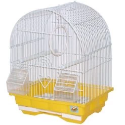 CROCI Alba Gabbia Per Canarinii Rettangolare Con Tetto A Cupola 30x23x39 H Cm
