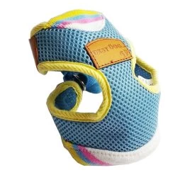 DESY DOG Parure In Nylon E Cotone Con Pettorina Regolabile E Guinzaglio Per Cane, Gatto E Cuccioli Tg.S 15 Mm