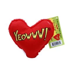 DUCKY WORLD Yeowww! Cuscinetto A Cuore Gioco Per Gatto Con Catnip Da 11 Cm