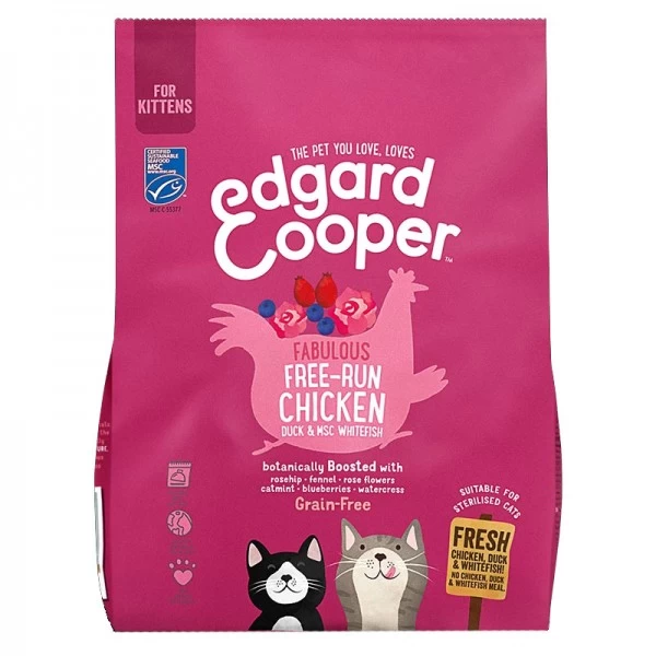 Edgard & Cooper Chicken, Duck E MSC White Fish Crocchette Grain-Free Per Gattini Da 300 Gr Con Pollo Anatra E Pesce Bianco 3 Edgard & Cooper Chicken, Duck E MSC White Fish Crocchette Grain-Free Per Gattini Da 300 Gr Con Pollo Anatra E Pesce Bianco