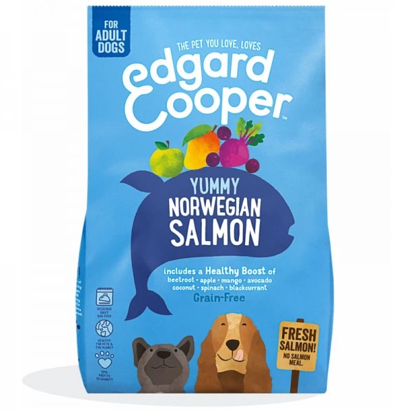 Edgard & Cooper Norvegian Salmon Crocchette Grain-Free Per Cane Da 2,5 Kg Con Salmone 3 Edgard & Cooper Norvegian Salmon Crocchette Grain-Free Per Cane Da 2,5 Kg Con Salmone