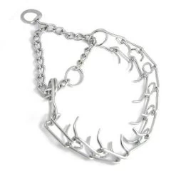 FARM COMPANY Collare A Semi-Strangolo O Strozzo Con Girella In Acciaio Inox Per Cane 50cm X 4mm