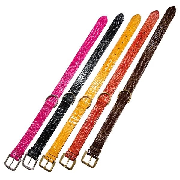 FARM COMPANY Collare Ecopelle Coccodrillo FUCSIA Per Cane 35x650 Mm 3 FARM COMPANY Collare Ecopelle Coccodrillo FUCSIA Per Cane 35x650 Mm