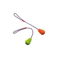 Farm Company Gioco In Gomma Con Punte E Corda Per Cane 8 Cm