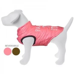 Farm Company Piumino Sport Per Cane Tg. 35 Cm Double Face Rosa/Marrone