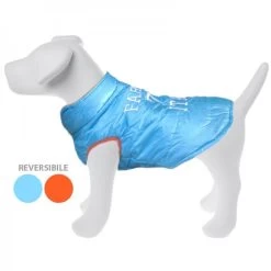 Farm Company Piumino Sport Per Cane Tg. 40 Cm Double Face Azzurro/ Arancione