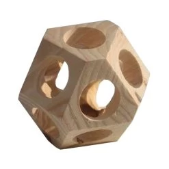 Ferplast Gioco Palla In Legno Per Roditori Da 10 Cm