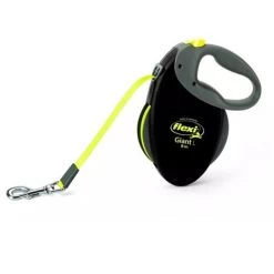 FLEXI GIANT L NEON Guinzaglio Avvolgibile Con Fettuccia Large 8 Mt Port.Max 50 Kg