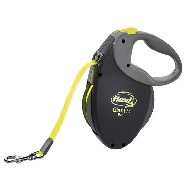 FLEXI GIANT M SCHWARZ Guinzaglio Avvolgibile Con Fettuccia Medium 8 Mt Port.Max 25 Kg 3 FLEXI GIANT M SCHWARZ Guinzaglio Avvolgibile Con Fettuccia Medium 8 Mt Port.Max 25 Kg