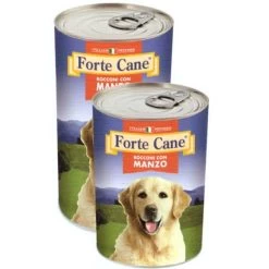 Forte Cane Bocconi Con Manzo Cibo Umido Per Cane Da 1250 Gr