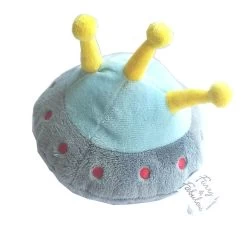 FURRY & FABULOUS Gioco Peluche Ufo Morbido Per Cani 14 Cm