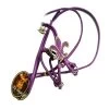 HIP DOGGIE Parure Guinzaglio E Pettorina Tg. L In Ecopelle VIOLA Per Cani -Negozio Di Animali hip doggie parure guinzaglio e pettorina tg l in ecopelle viola per cani