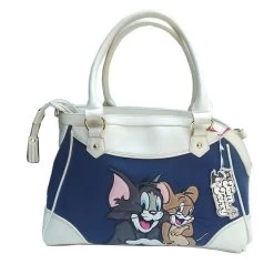 I LOVE MY PETS Borsa Imbottita TOM & JERRY Per Trasporto Cane 41x20x29h Cm