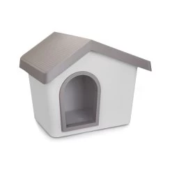 Imac Zeus 70 Cuccia Da Esterno In Plastica Per Cane 72x62x62h Cm Grigia