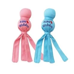 KONG PUPPY WUBBA Gioco In Gomma Rivestito In Nylon Per Cane E Cuccioli Small 23 Cm