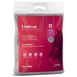 LINDOCAT ADVANCED Clumping Plus Lettiera Micro Agglomerante Bianca Per Gatto Da 10 Litri Bentonite