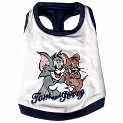 Love Pets Tom And Jerry Canotta Per Cane Tg. XXS/15 Cm Con Sacca In Cotone