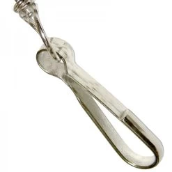 Moschettone Girevole Simplex In Acciaio Nichelato Da 120 Mm