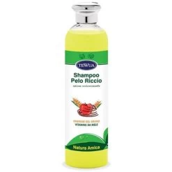 TEWUA Shampoo Pelo Riccio Per Cane E Gatto Ad Azione Volumizzante Alla Mela Verde Da 250 Ml