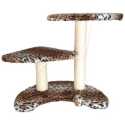 Tiragraffi A 2 Livelli Con Cordicella E Pallina 58x40x52h Cm Animalier Per Gatto