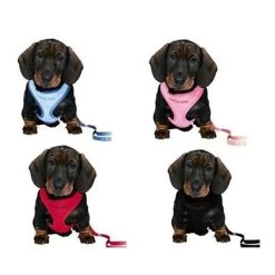 TRIXIE Parure In Nylon E Tessuto Traspirante Con Pettorina Regolabile E Guinzaglio Per Cane E Gatto 2000x10x260-340 Mm
