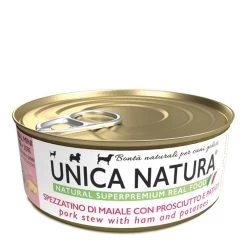 Unica Natura Spezzatino Di Maiale Con Prosciutto E Patate 150 G Cibo Umido Per Cani Toy, Miniature E Small Di Tutte Le Età