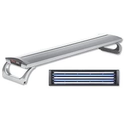 Wave Stratos Marine Lampada Per Acquario Con Timer Digitale 130x30 Cm Silver 5 Lampade 5x54W T5 Abbinate A LED Blu